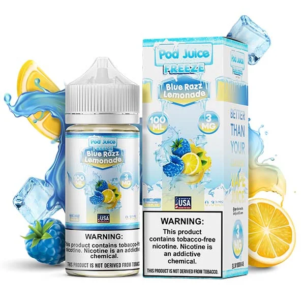Pod Juice 100mL - Blue Razz Lemonade FREEZE 3MG