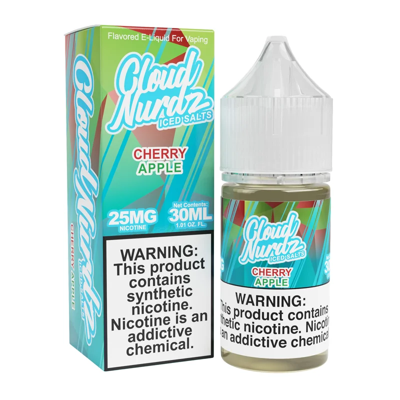 Cloud Nurdz 30mL - Cherry Apple ICED 25mg