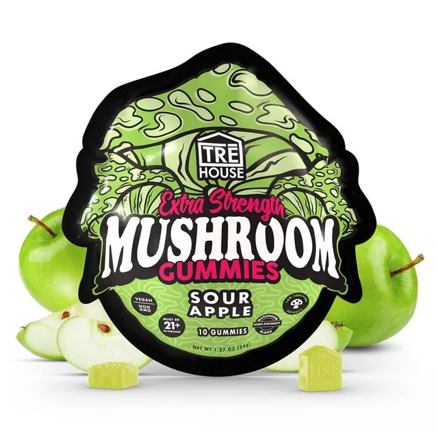 TRE House Magic Mushroom Gummies - Sour Apple (SINGLE)