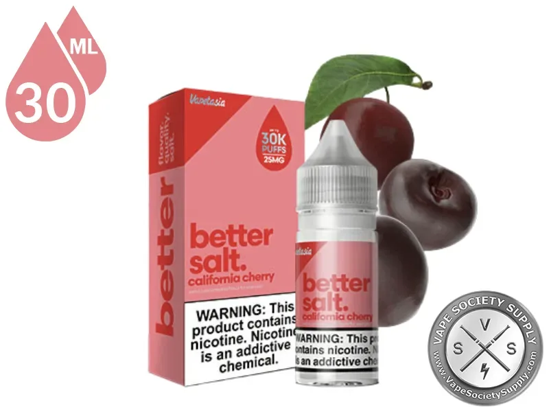 Vapetasia Better Salts 30ml - California Cherry 25mg