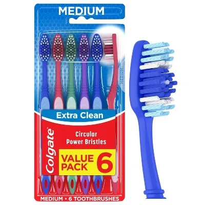 Colgate Toothbrush Firms Extra Clean 6ct