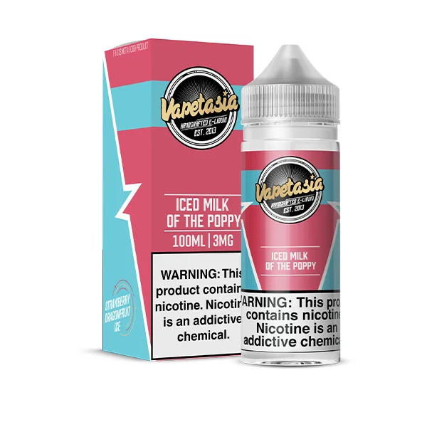 Vapetasia 100ml - Milk Of The Poppy ICED 3mg